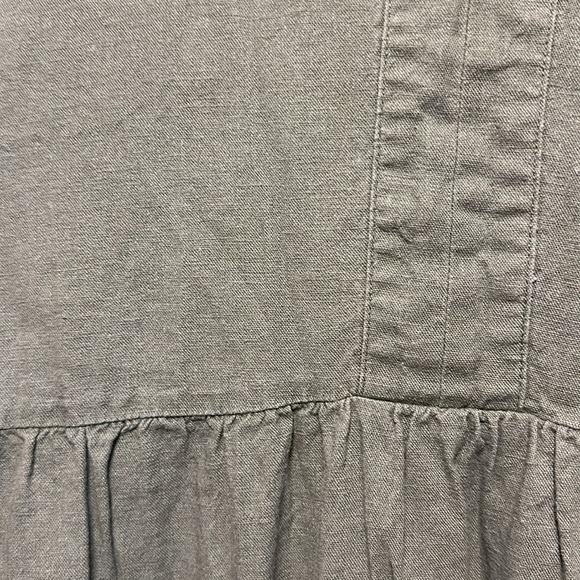 Green 55% linen dress - Picture 3 of 4